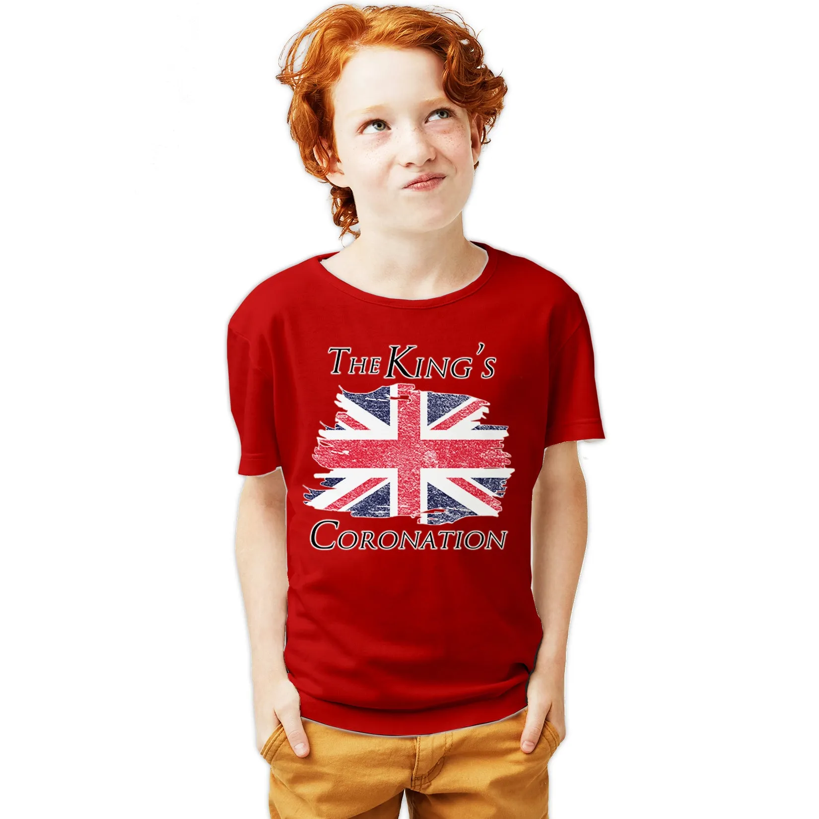 Urban Attitude Kings Coronation 2023 British Flag Youth T-shirt