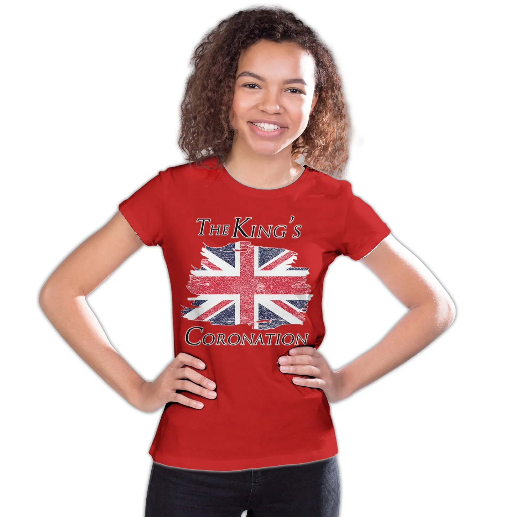 Urban Attitude Kings Coronation 2023 British Flag Youth T-shirt