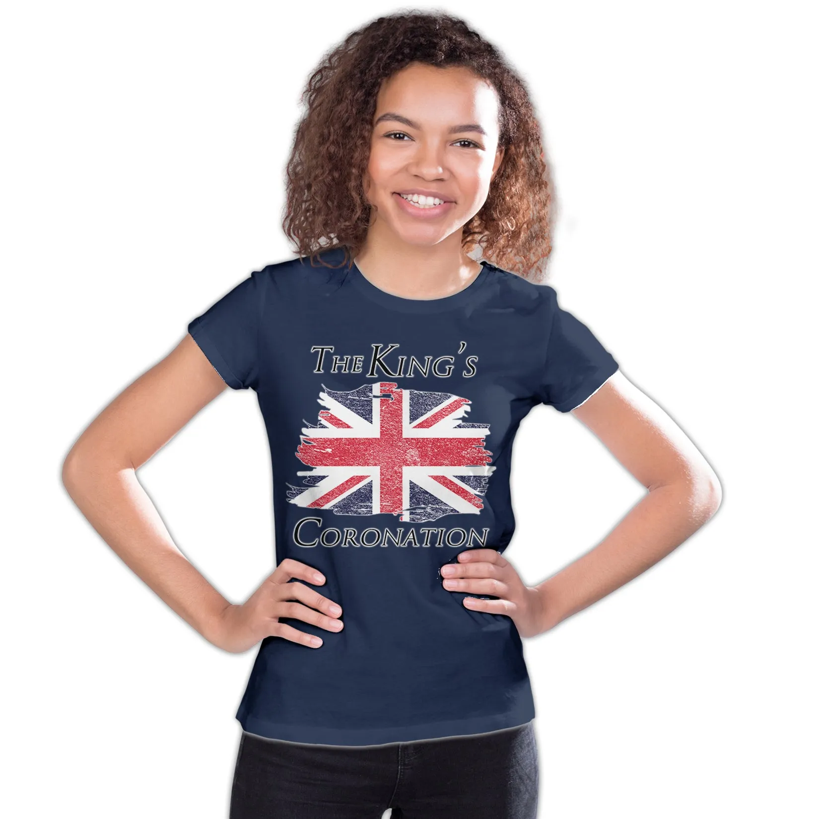 Urban Attitude Kings Coronation 2023 British Flag Youth T-shirt