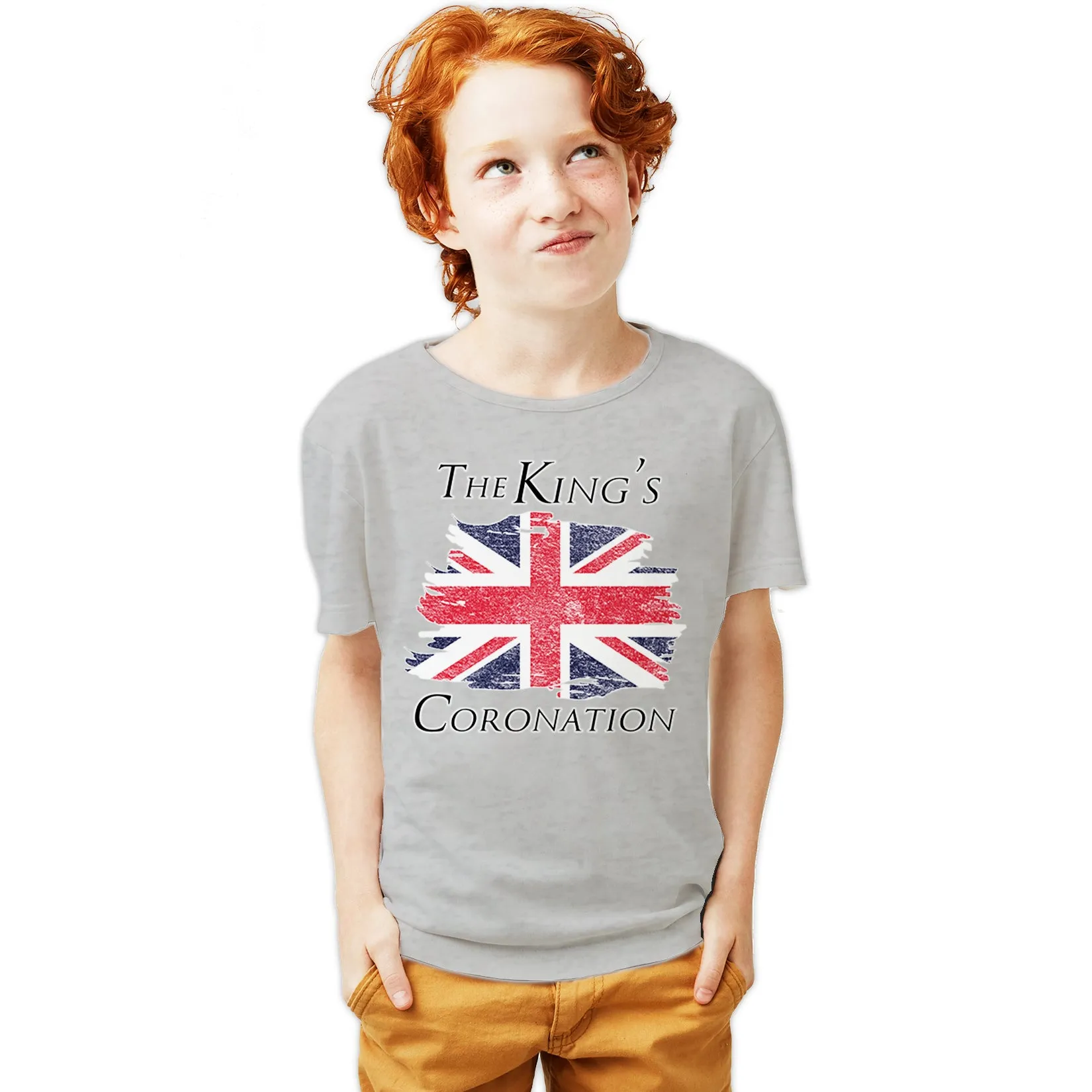 Urban Attitude Kings Coronation 2023 British Flag Youth T-shirt