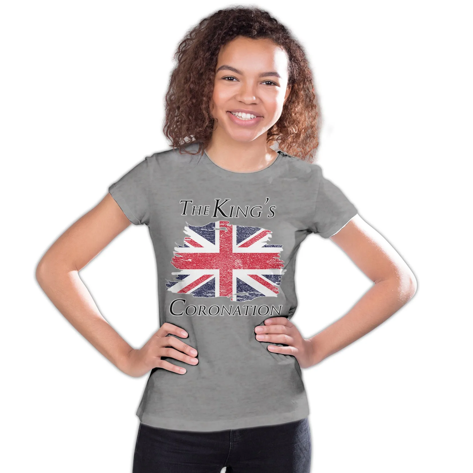 Urban Attitude Kings Coronation 2023 British Flag Youth T-shirt