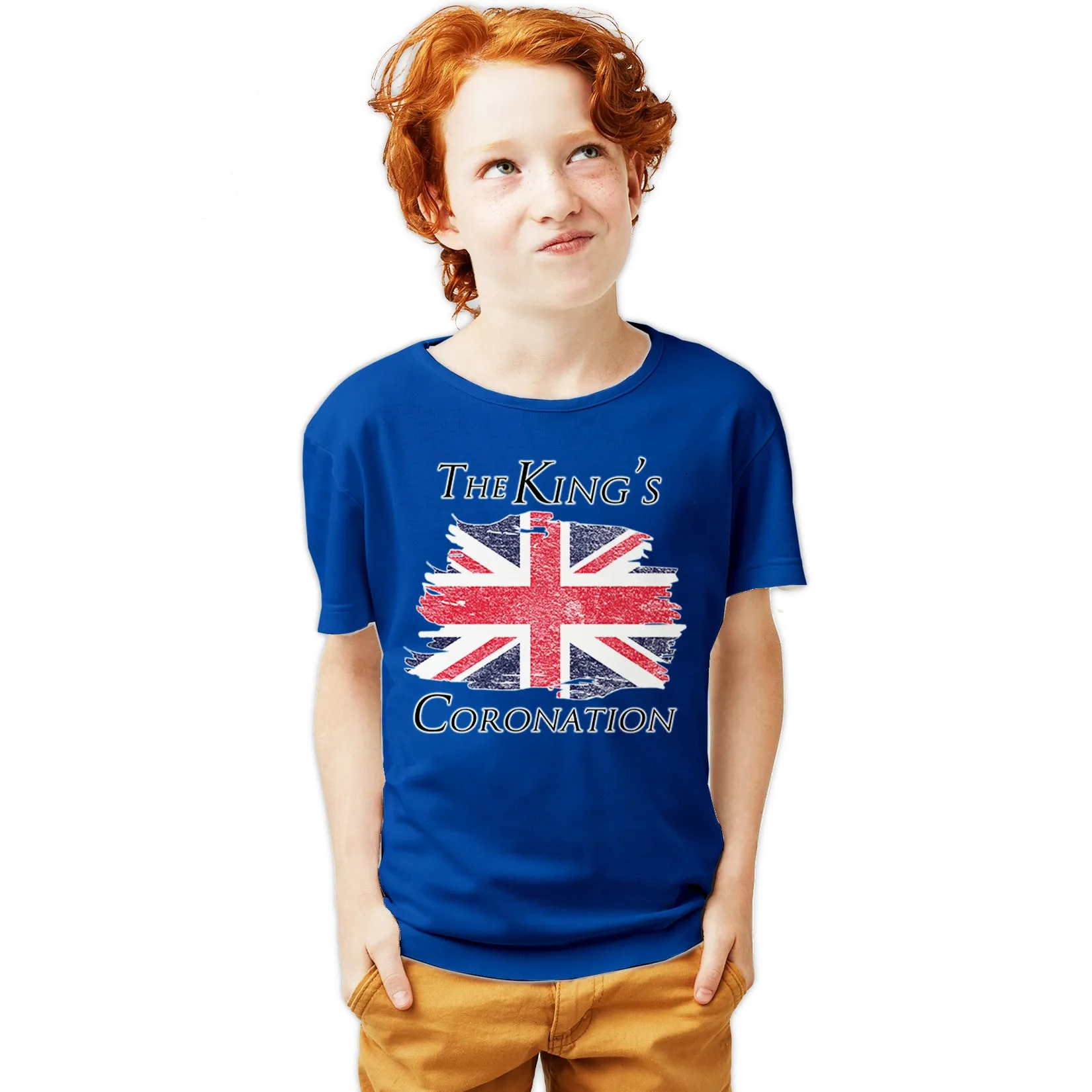 Urban Attitude Kings Coronation 2023 British Flag Youth T-shirt
