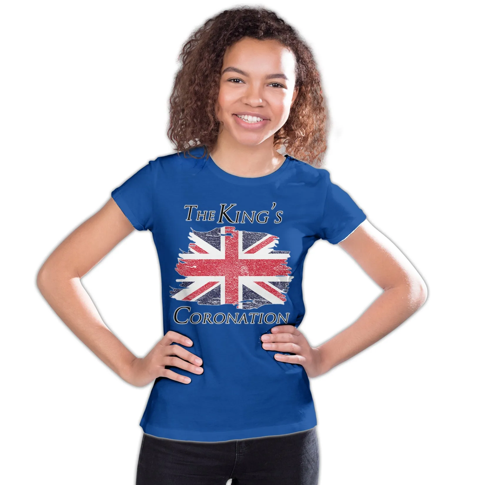 Urban Attitude Kings Coronation 2023 British Flag Youth T-shirt