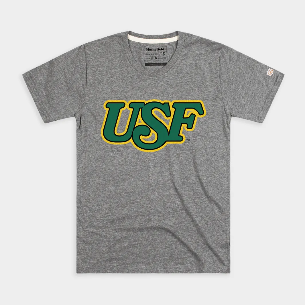 USF Vintage 1980s Logo Tee