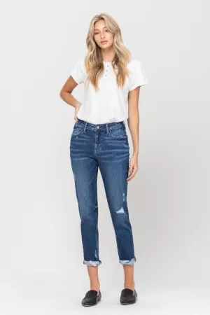 Vervet DistressedRollUp Boyfriend Jean