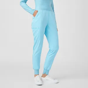 VIBE WB420 Women's Jogger Scrub Pants Island Blue