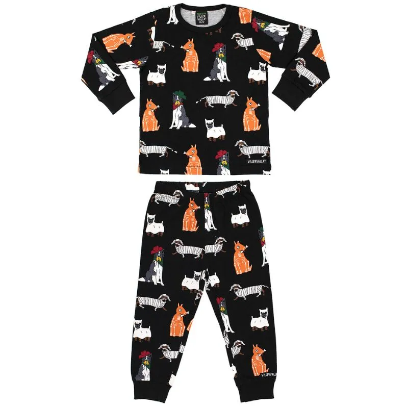Villervalla Kids Loungewear Set - Halloween Costume Dogs