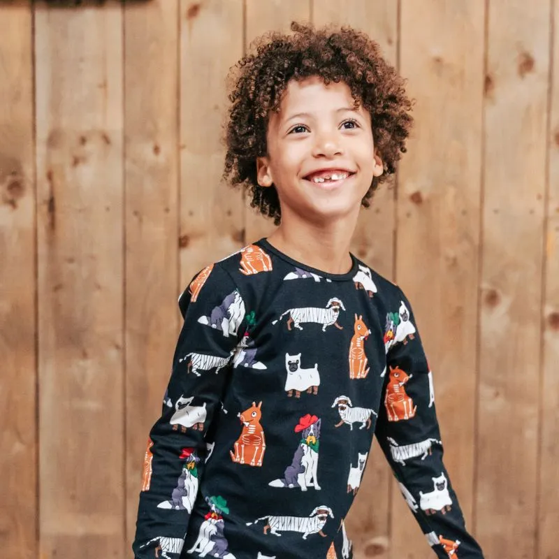 Villervalla Kids Loungewear Set - Halloween Costume Dogs