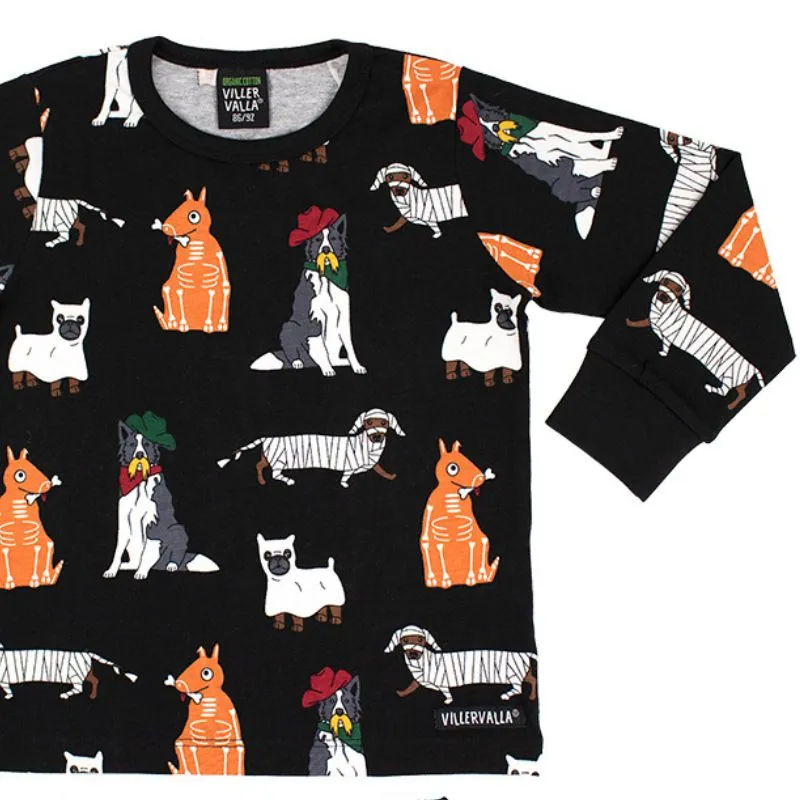 Villervalla Kids Loungewear Set - Halloween Costume Dogs