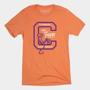 Vintage 1960s Clemson Tigers Logo Tee