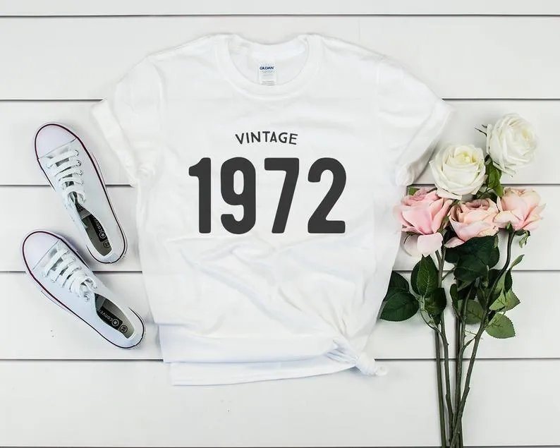 Vintage 1972 Birthday T-Shirt | 52nd Birthday Party T-Shirt