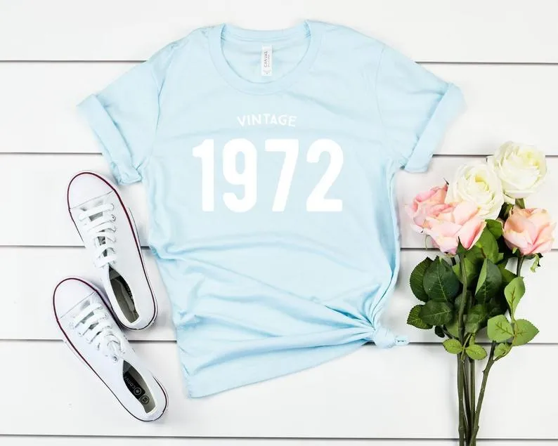 Vintage 1972 Birthday T-Shirt | 52nd Birthday Party T-Shirt