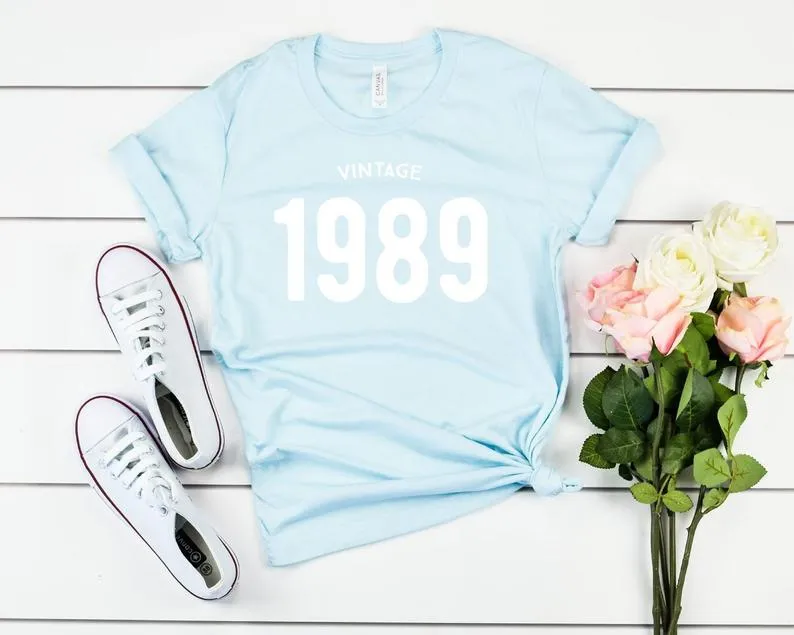 Vintage 1989 Women T-Shirt | 35th Birthday Party T-Shirt Cotton