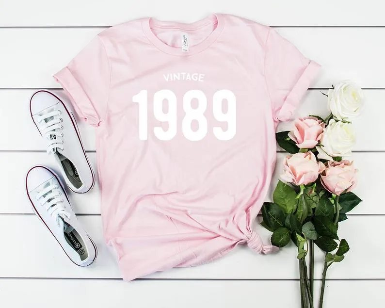 Vintage 1989 Women T-Shirt | 35th Birthday Party T-Shirt Cotton