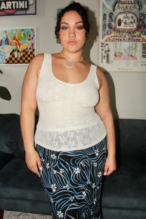 Vintage 80s Ivory Lace Tank (L)