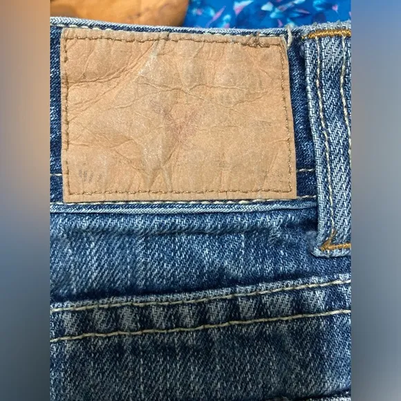 Vintage American Eagle 90’s Y2k Pink &amp; Denim Mini Skirt Size 8