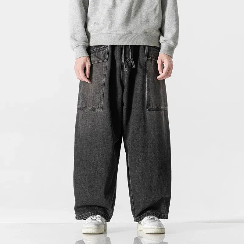 Vintage Baggy Denim Trousers