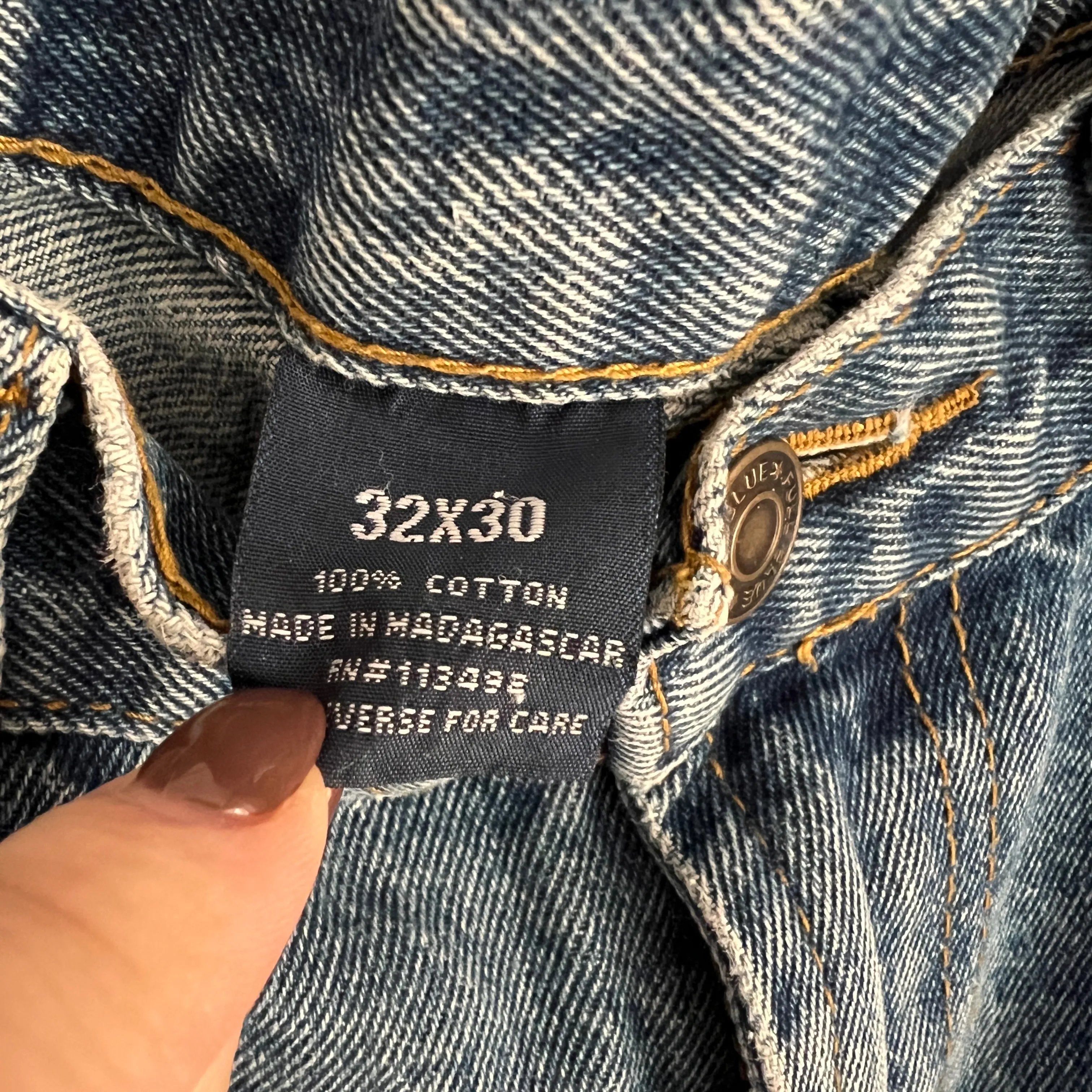 Vintage Boyfriend Fit Distressed Jeans