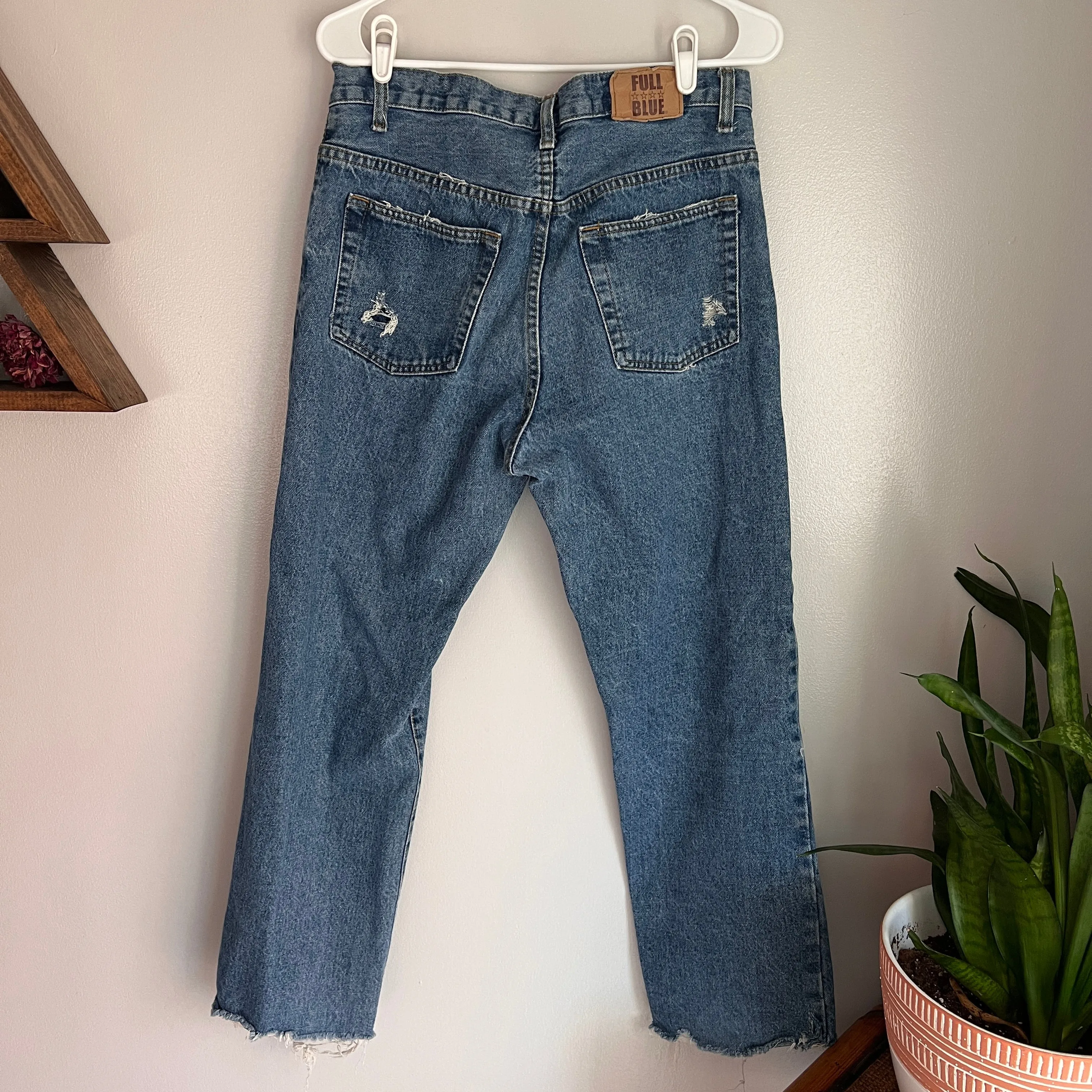Vintage Boyfriend Fit Distressed Jeans