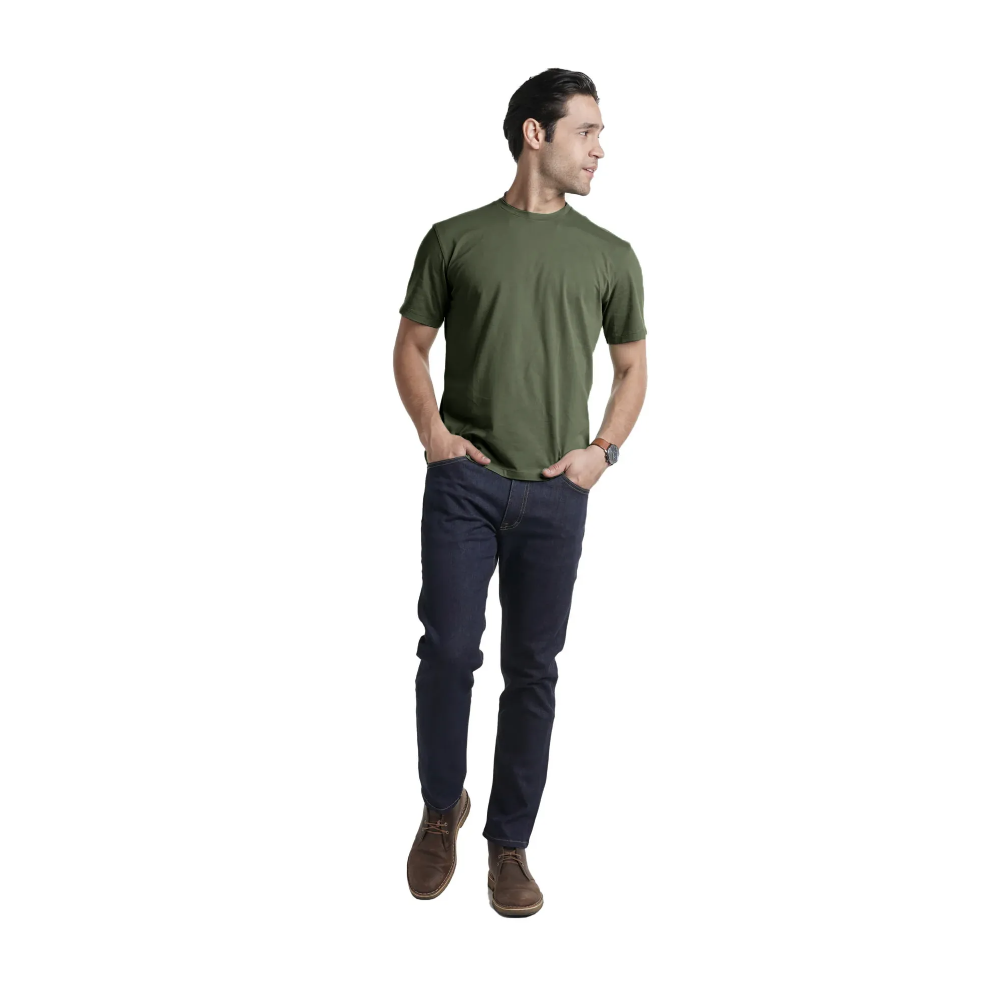 Vintage Crew T-Shirt - Olive