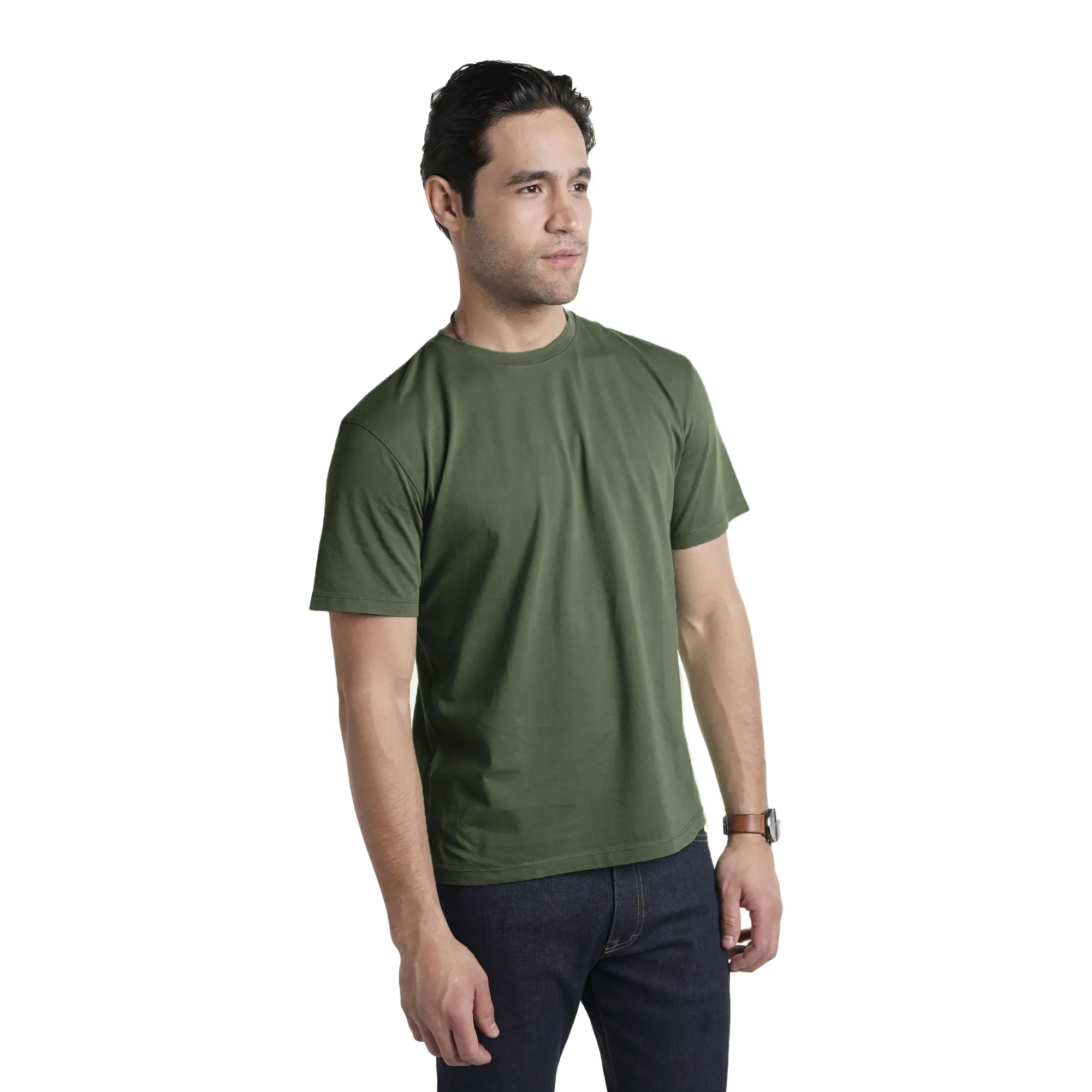 Vintage Crew T-Shirt - Olive