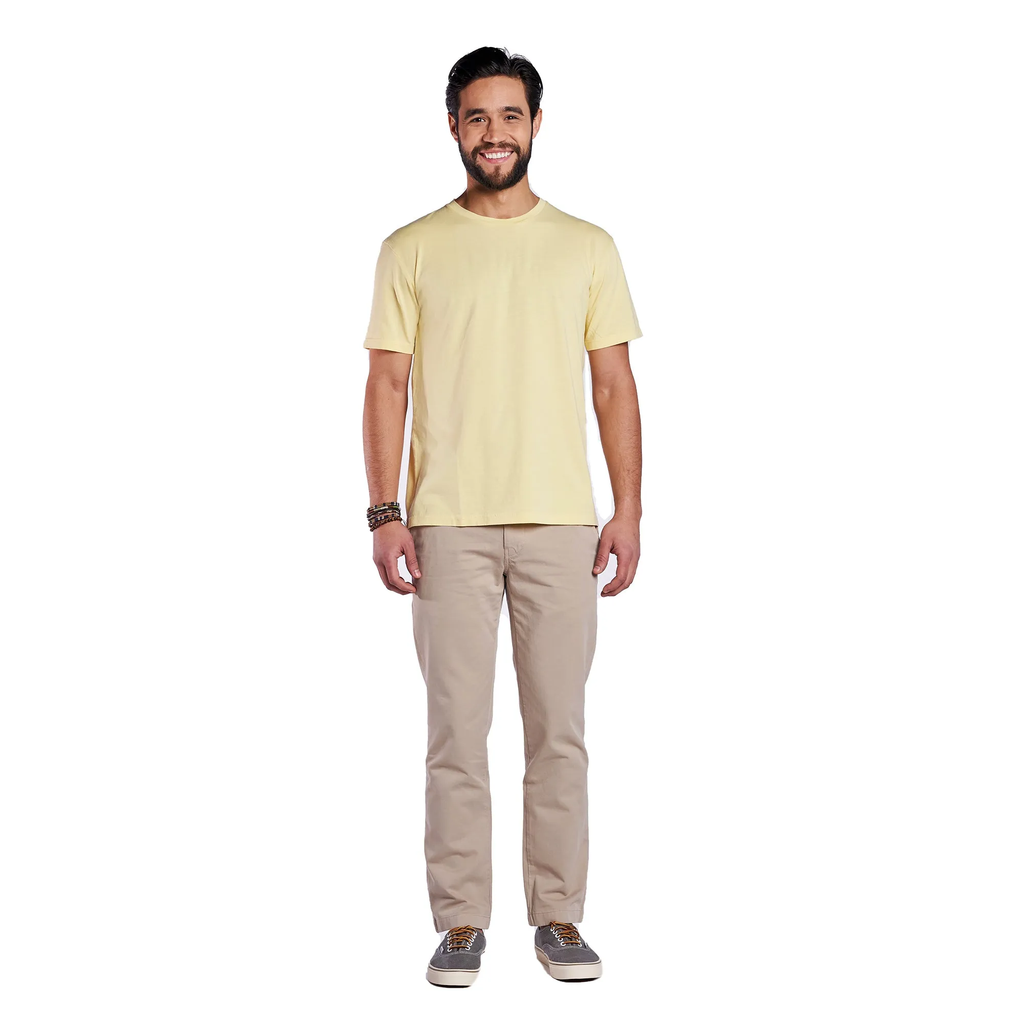 Vintage Crew T-Shirt - Pale Yellow