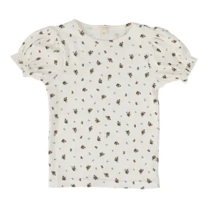 Vintage dark floral short sleeve tee by Lil Leggs