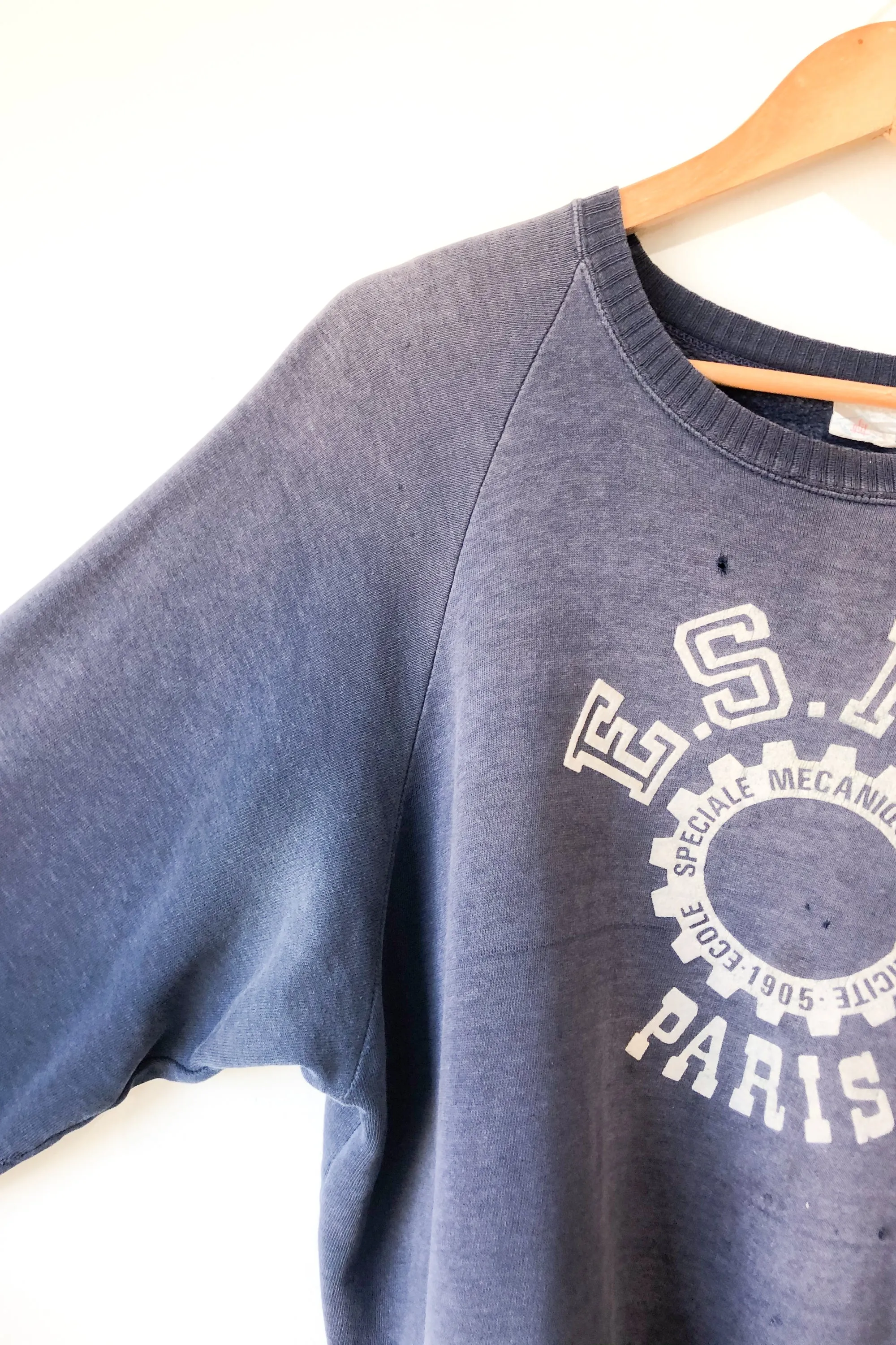 Vintage E.S.M.E. Paris 1905 Blue Sweatshirt