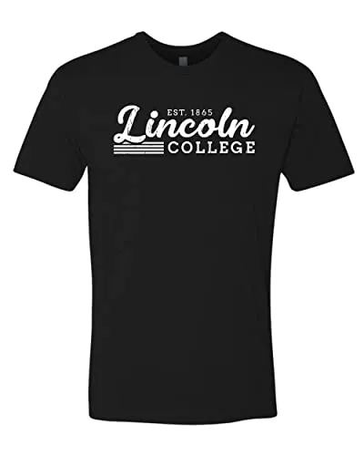 Vintage Lincoln College Est 1865 Soft Exclusive T-Shirt