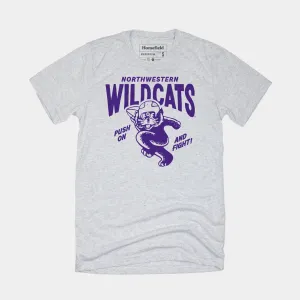 Vintage Northwestern Wildcats “Push On” Tee