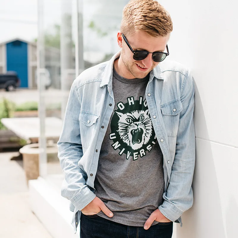 Vintage Ohio Bobcats Logo Shirt