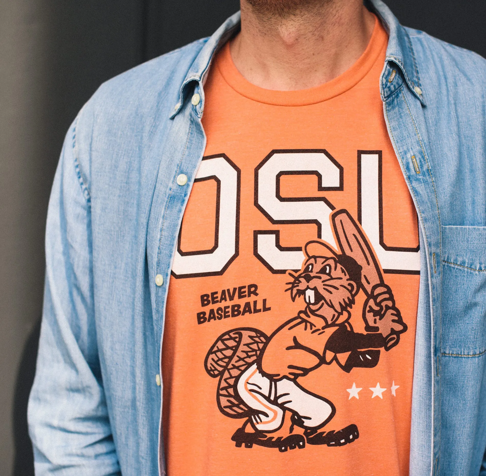 Vintage Oregon State Beaver Baseball Tee