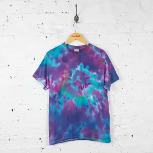Vintage Tie Dye T-shirt - Purple/Blue - M