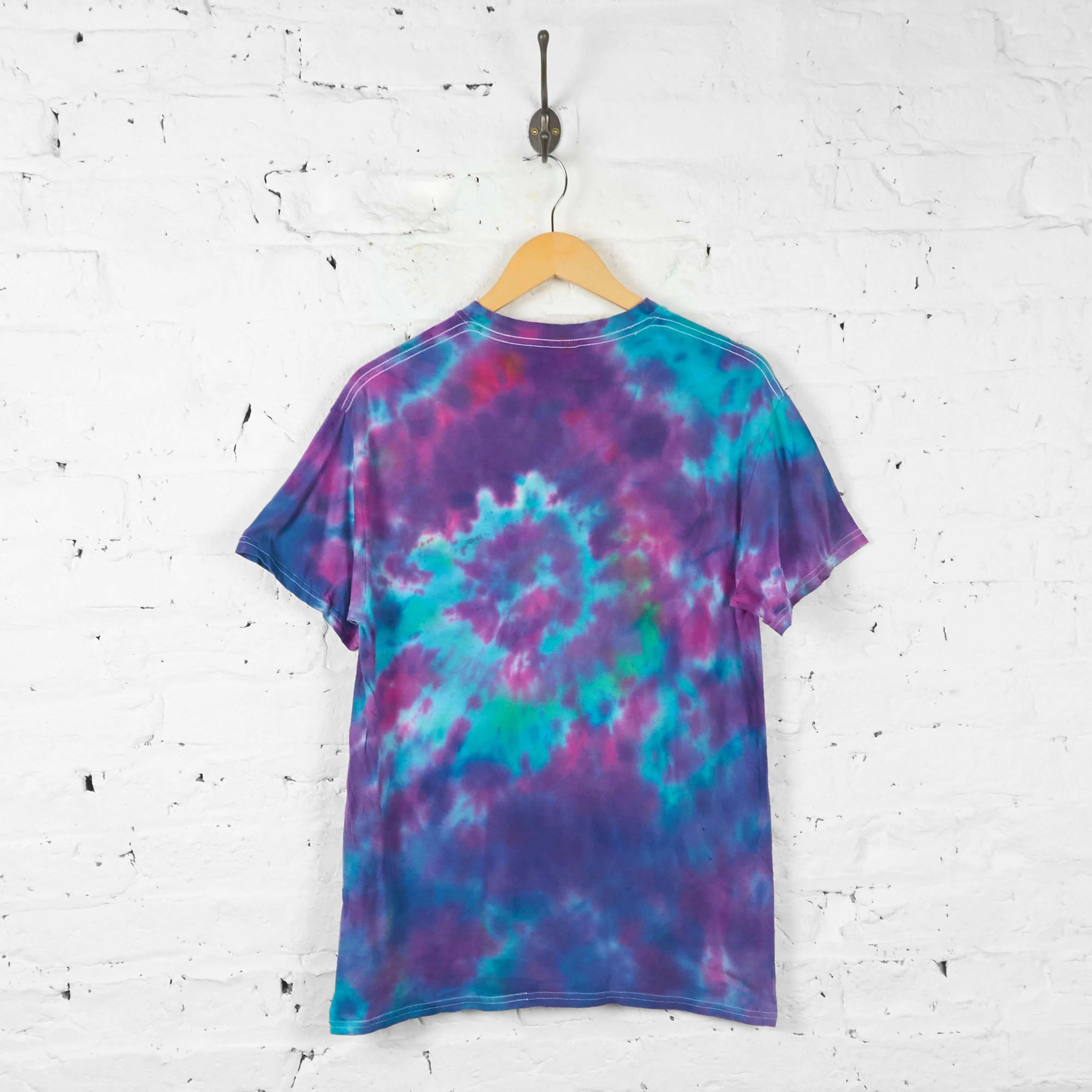 Vintage Tie Dye T-shirt - Purple/Blue - M