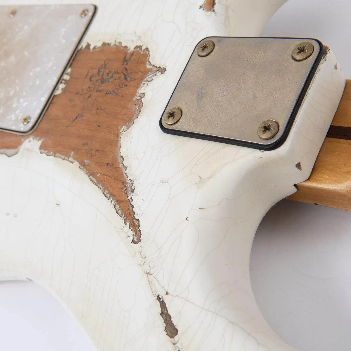 Vintage V6 ProShop Unique ~ Heavy Distressed White