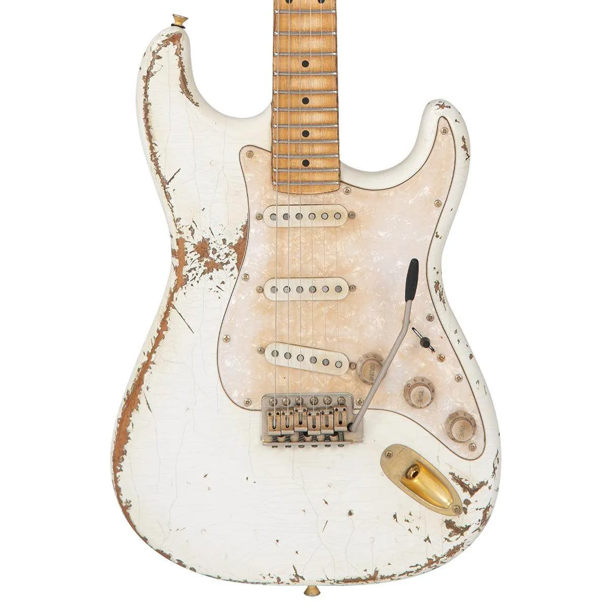 Vintage V6 ProShop Unique ~ Heavy Distressed White