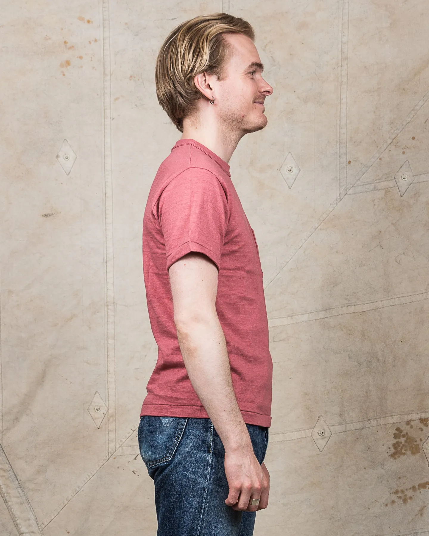 Warehouse & Co. Lot 4601 Pocket T-shirt Faded Red