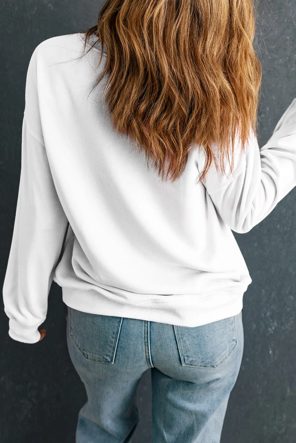 White Leopard LUCKY SEASON Printed St Patricks Pullover Sweatshirt