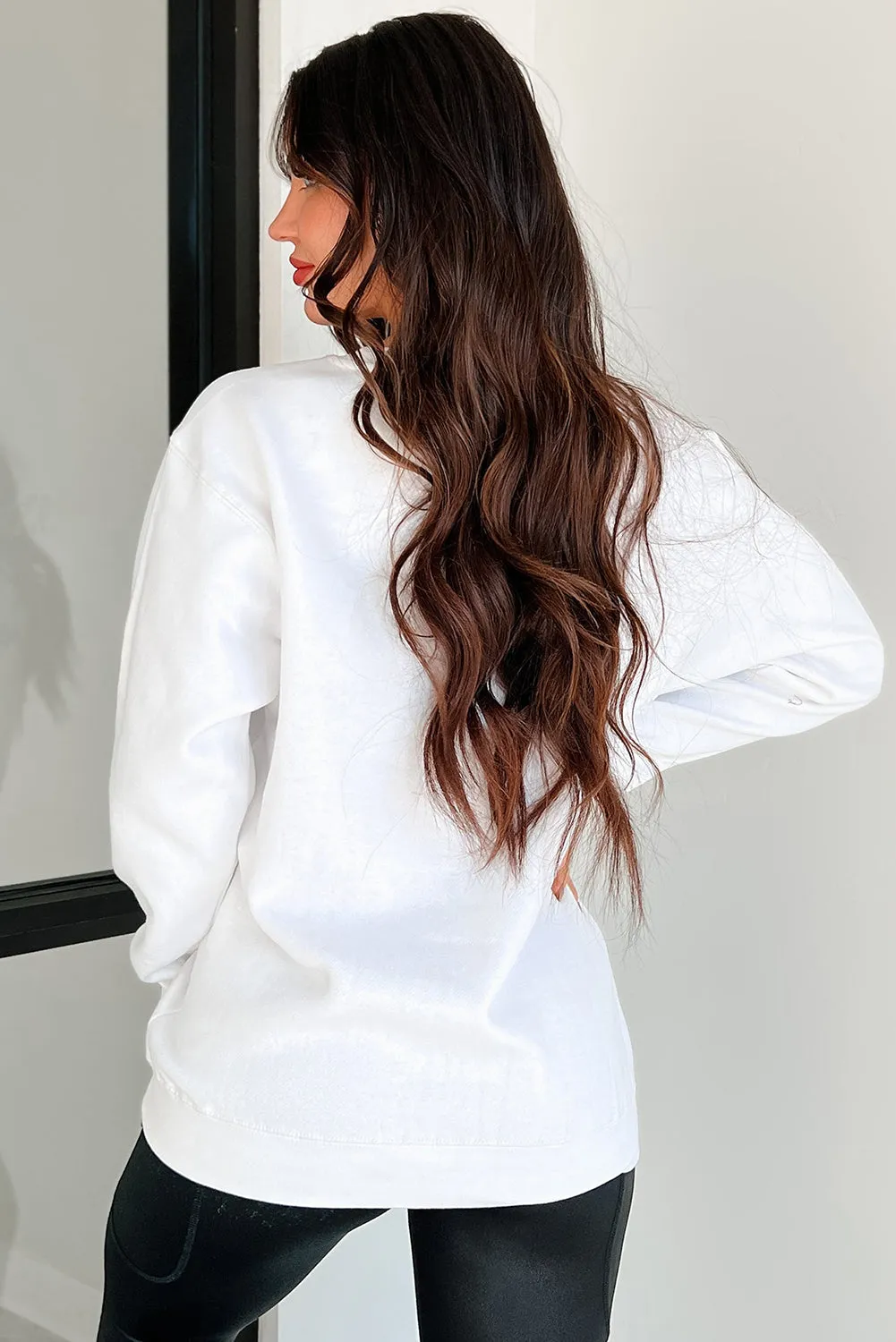 White Leopard LUCKY SEASON Printed St Patricks Pullover Sweatshirt