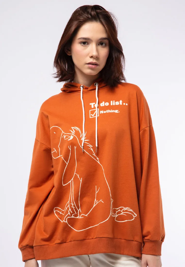 Winnie the Pooh Printed Oversized Hoodie