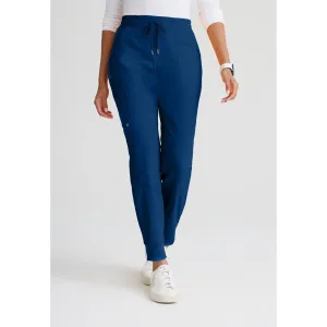 Women's Boost Jogger Scrub Pant - Barco One Collection / Color - Indigo / Fit - Regular / Sizes - XS, S, M, L, XL, 2XL, 3XL by Barco Uniforms