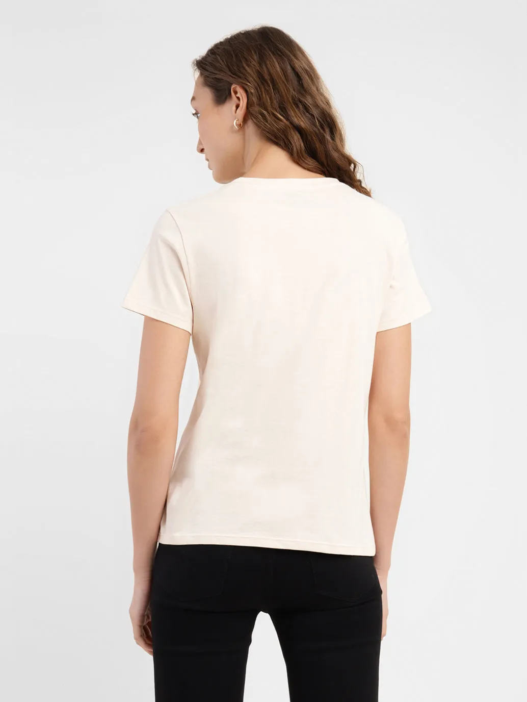 Women's Brand Logo Slim Fit T-shirt