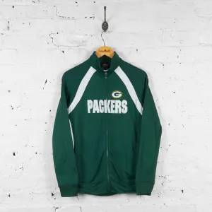 Womens Green Bay Packers Tracksuit Top Jacket - Green - Womens M