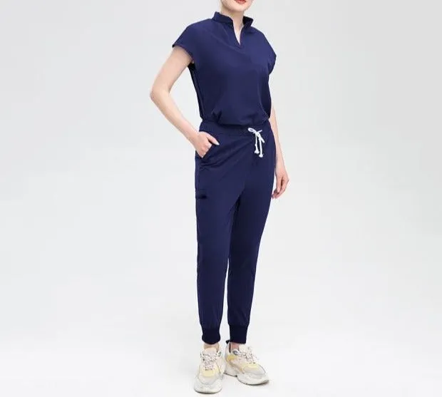 Women's Nursing Scrub Set with Jogger Pant