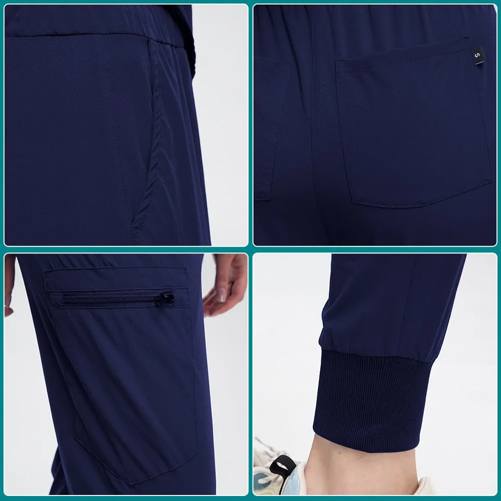 Women's Nursing Scrub Set with Jogger Pant