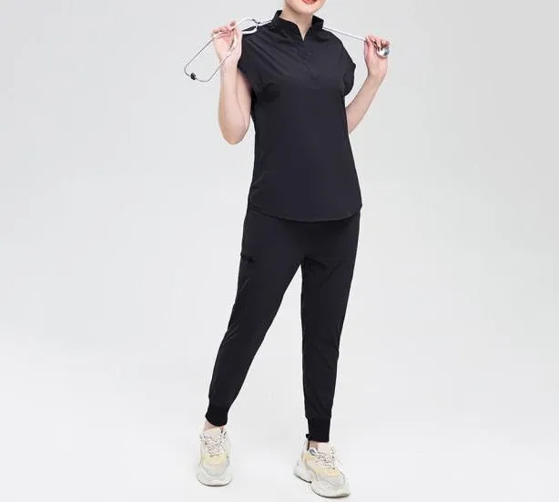 Women's Nursing Scrub Set with Jogger Pant