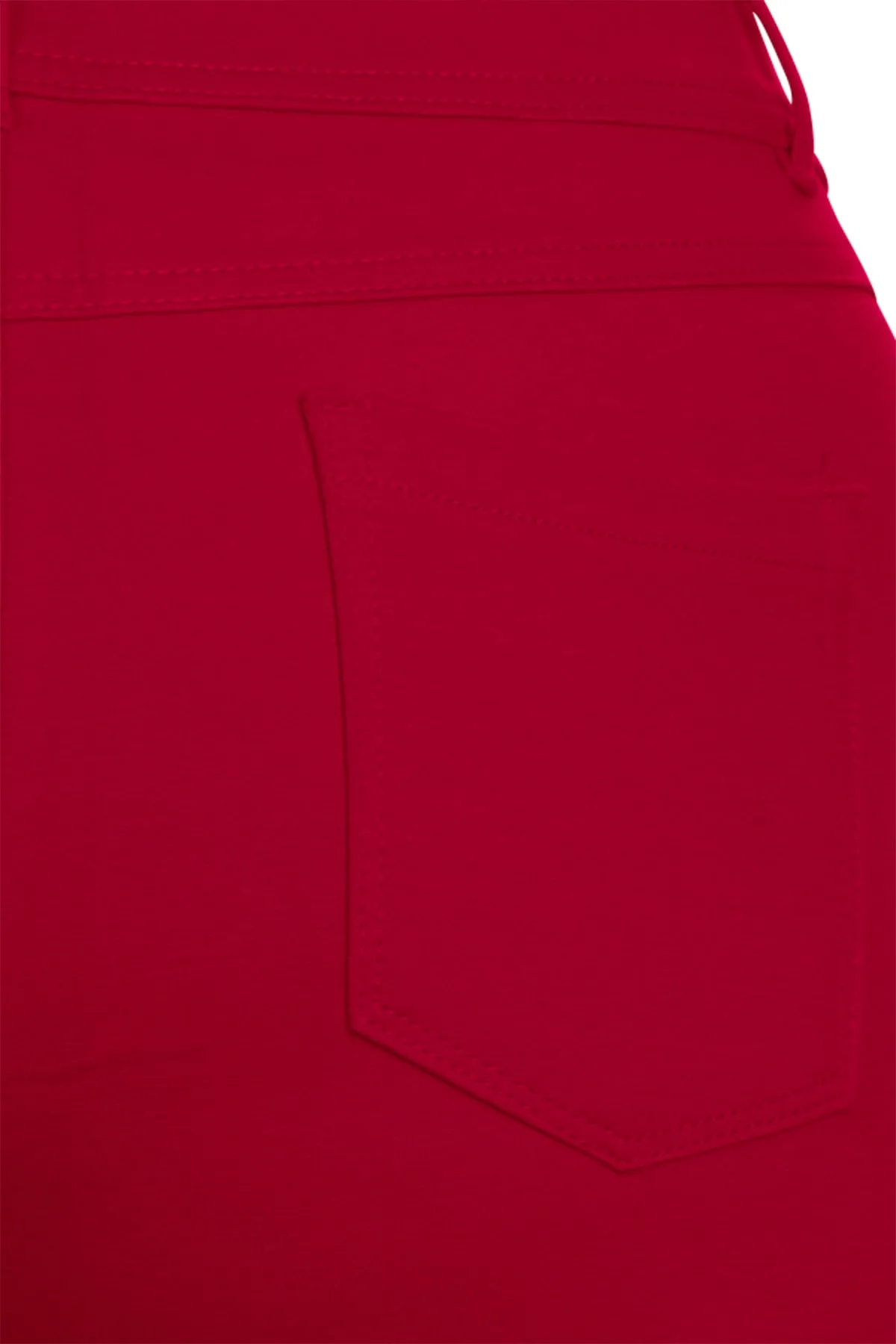 Women's Plus Size Casual Pull-On Button Zip Basic Pockets Solid Jegging Pants