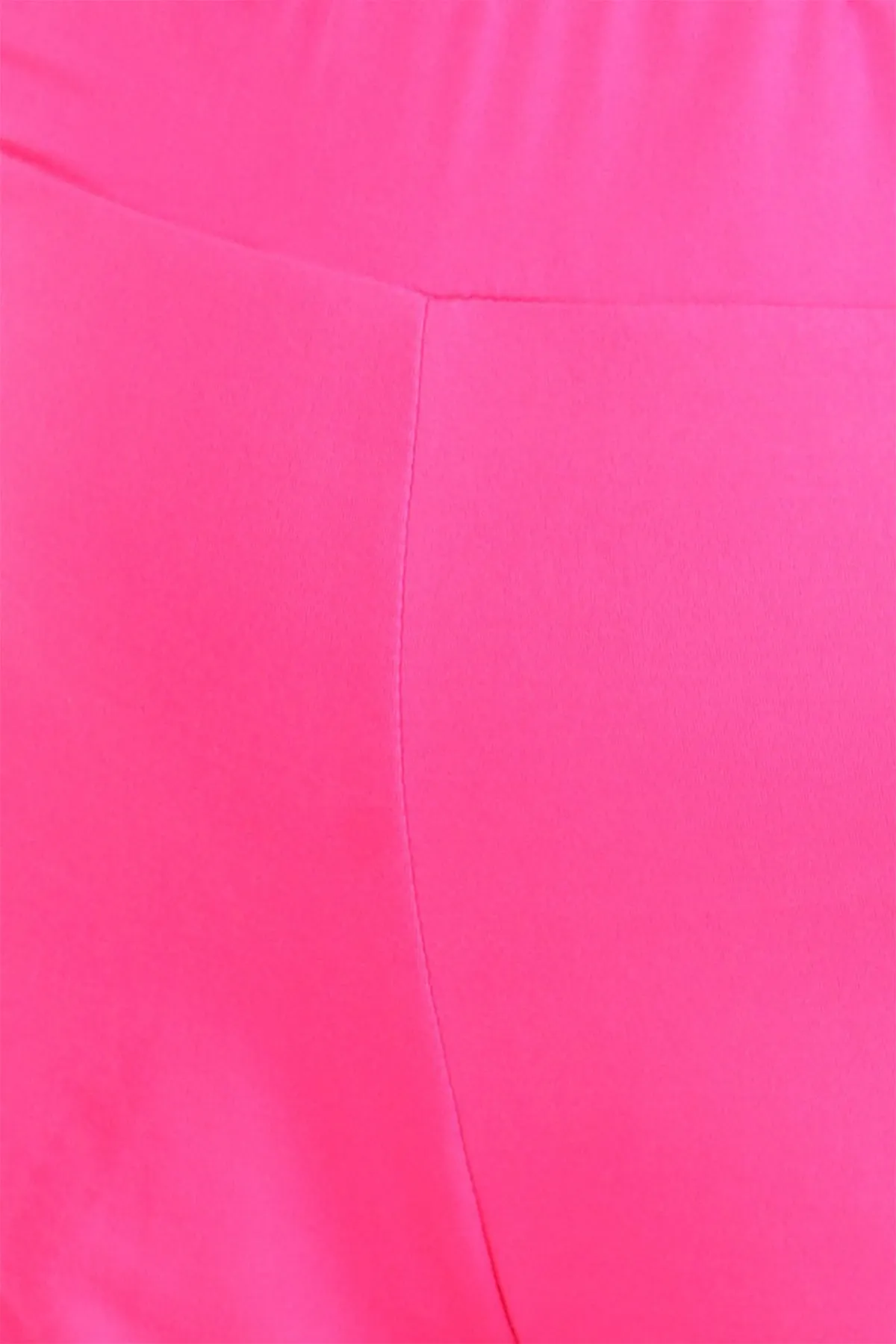 Women's Plus Size Lightweight Elastic High Waist Basic Solid Pants Shorts