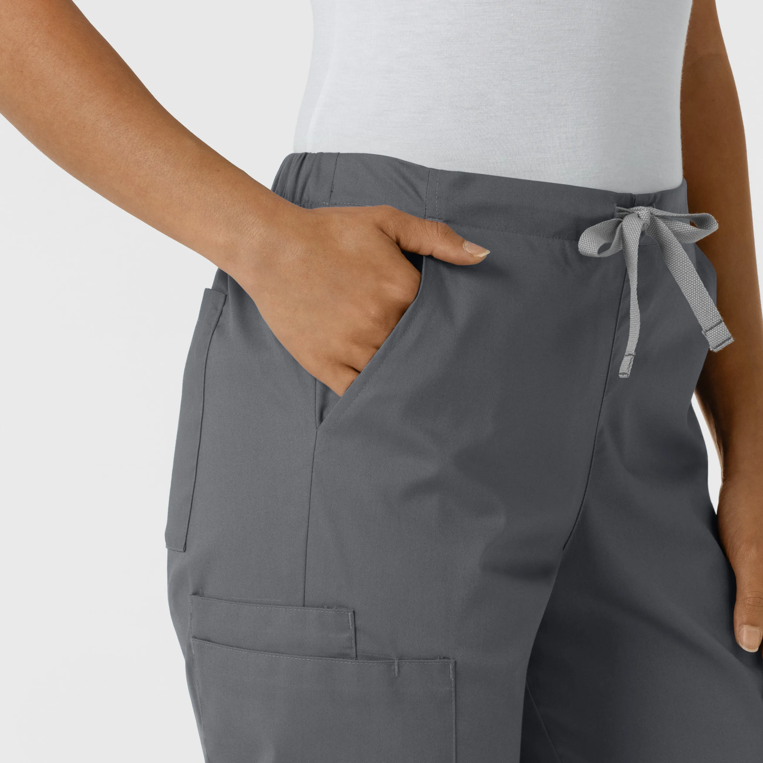 WonderWORK 506 Cargo Jogger Scrub Pants Pewter