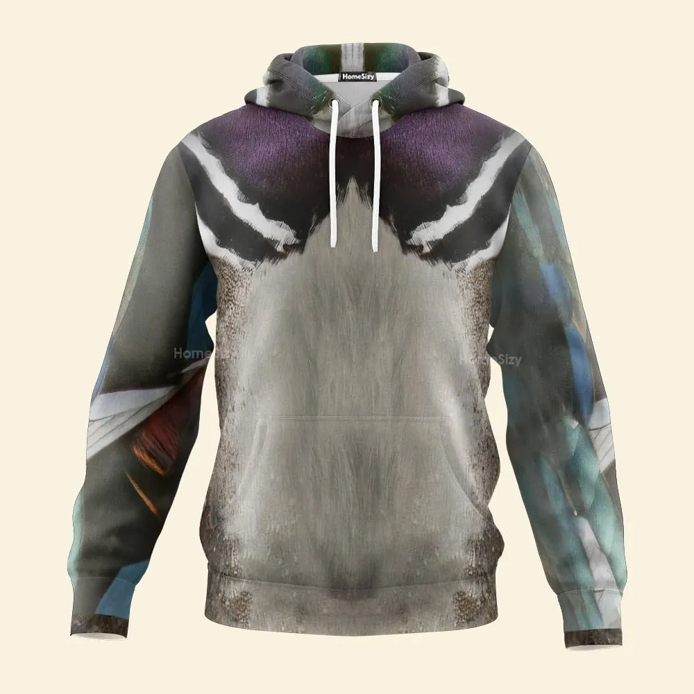 Wood Duck - 3D Zip Hoodies Tshirt Sweatshirt QT4121503